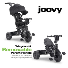 Joovy Tricycoo 4.1 machine-washable seat pad simplifies cleanup after rides