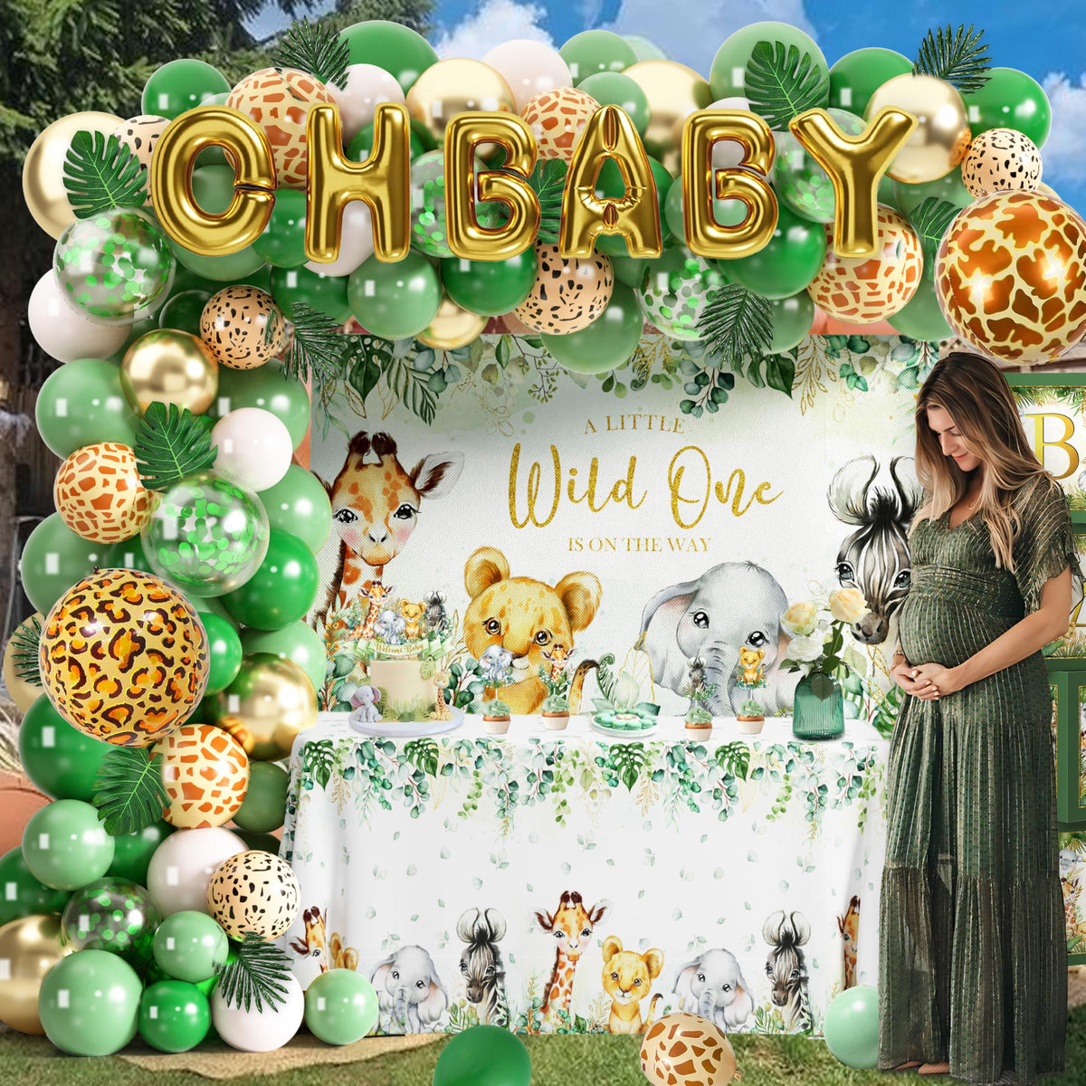 JOPHMO foil giraffe balloon adds whimsy and height to decor