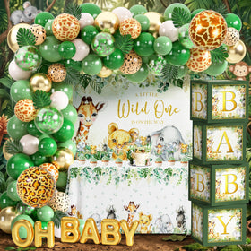 JOPHMO safari baby shower backdrop for a bold jungle photoshoot and setting