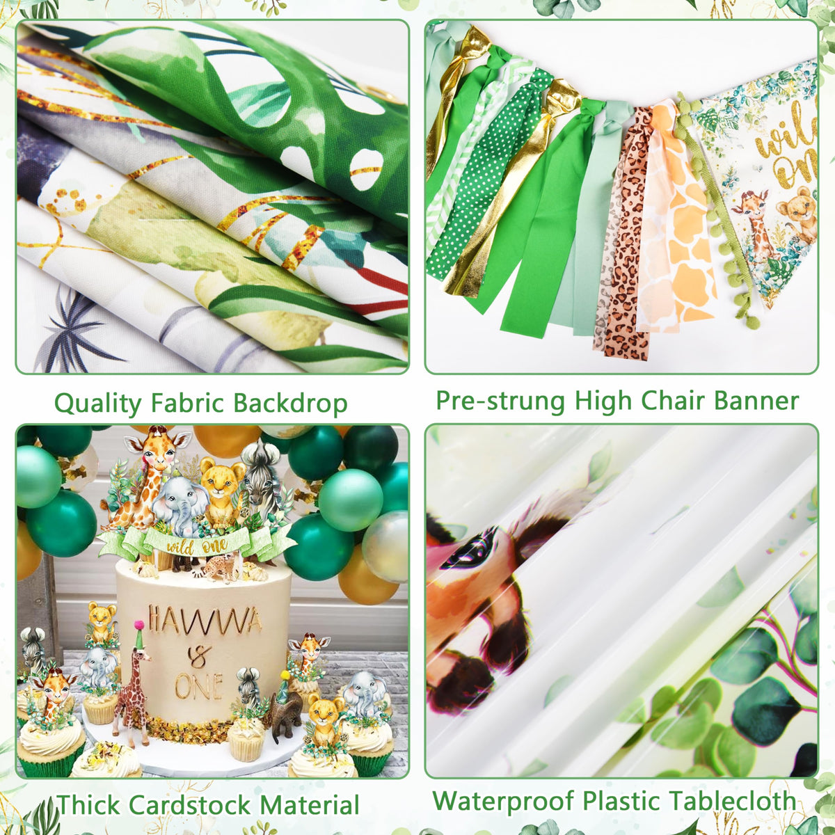 JOPHMO Wild One photo banner for playful birthday memories.