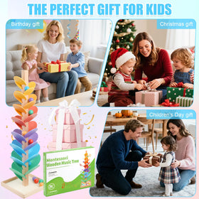 JOQQO gift packaging for the wooden marble run tree ready to gift.