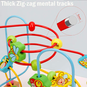 Joqutoys abacus bead maze encourages counting and shape recognition