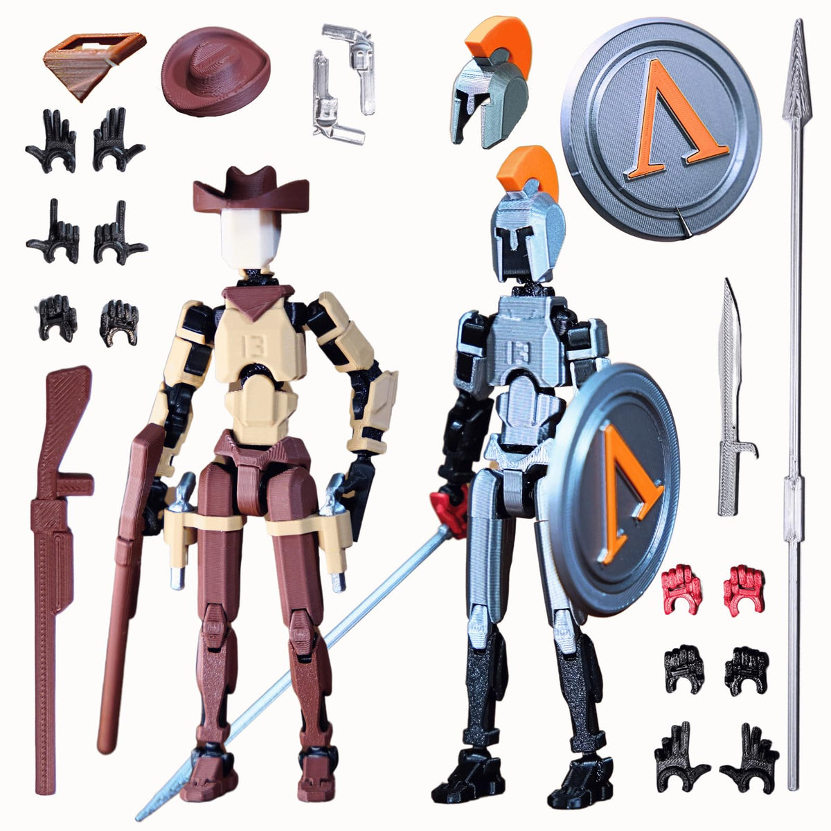 JoriBoBo Spartan Cowboy T13 assembled figure ready for display