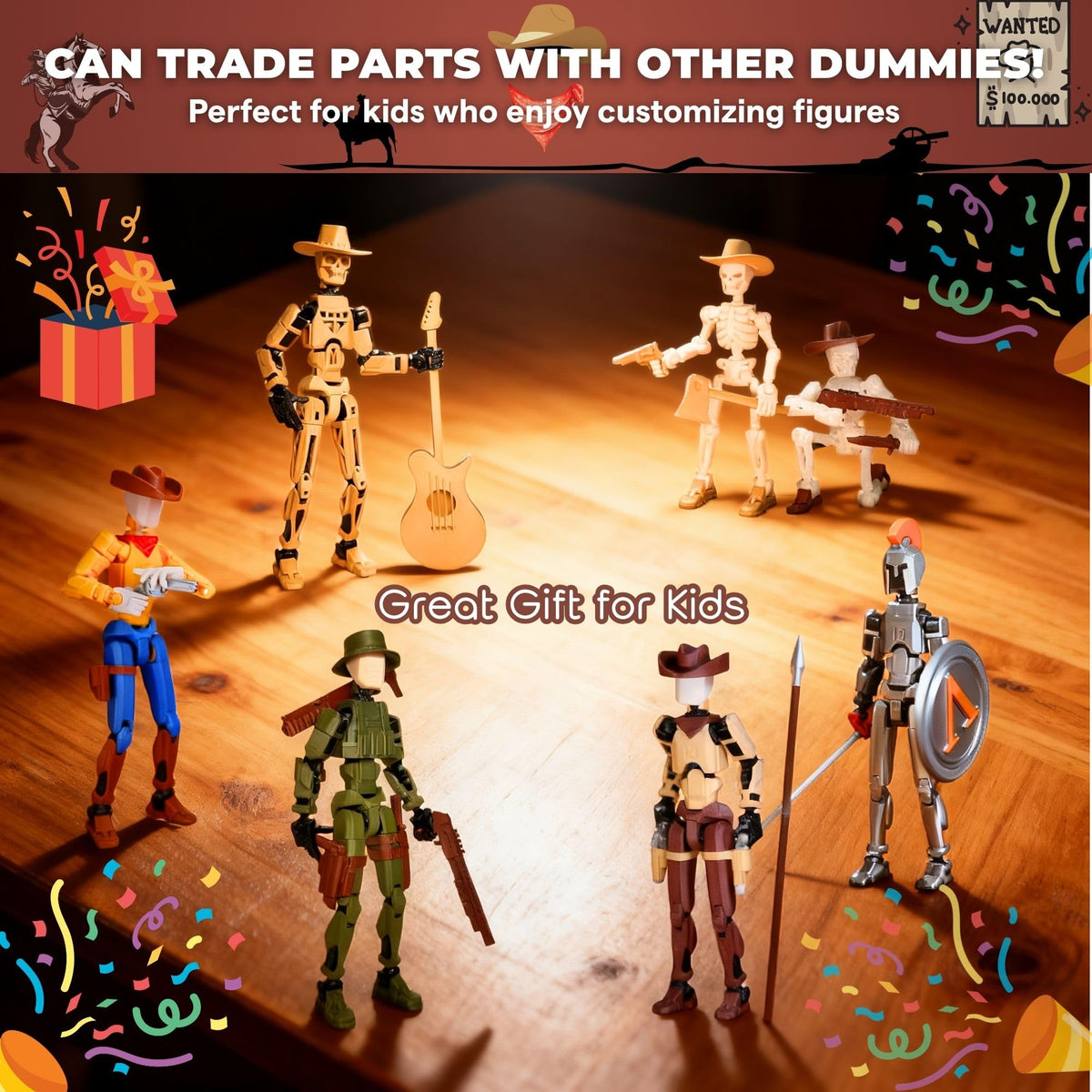 JoriBoBo Spartan Cowboy T13 two pack ideal gift for fans