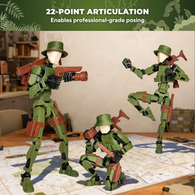 JoriBoBo T13 eco-friendly PLA armor with ABS frame ensures durability.
