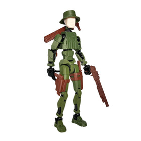 JoriBoBo T13 Jungle Soldier posing for dynamic scenes and displays.