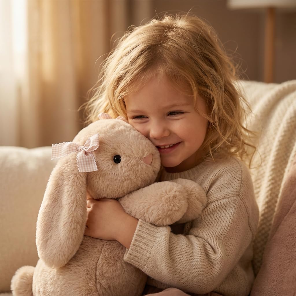 Jorkei Bunny plush beige ready for bedtime cuddles and dreams