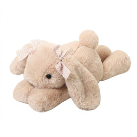 Jorkei Bunny plush beige front view, a soft cuddle companion for kids