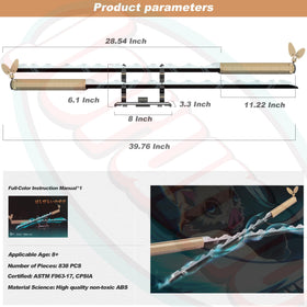 Jorumo sword-building kit fosters creativity and problem-solving during assembly.
