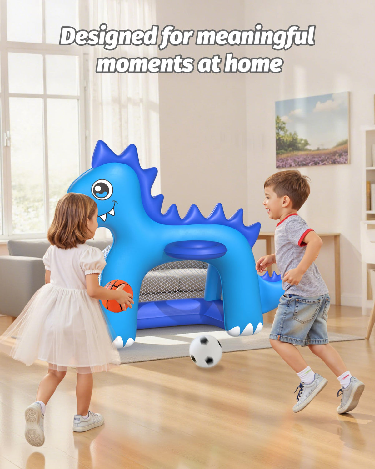 JOSEN 2-in-1 sports center with dinosaur design for active play