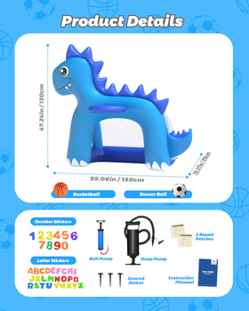 JOSEN DIY stickers decorate the hoop for personalized play