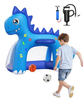 JOSEN inflatable toddler hoop setup for indoor and outdoor play