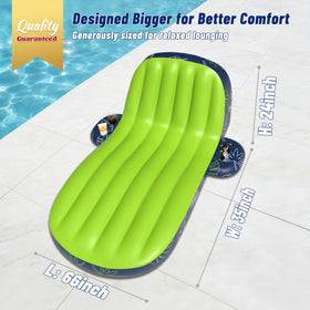 JOSEN pool float with accessory caddy keeps essentials handy