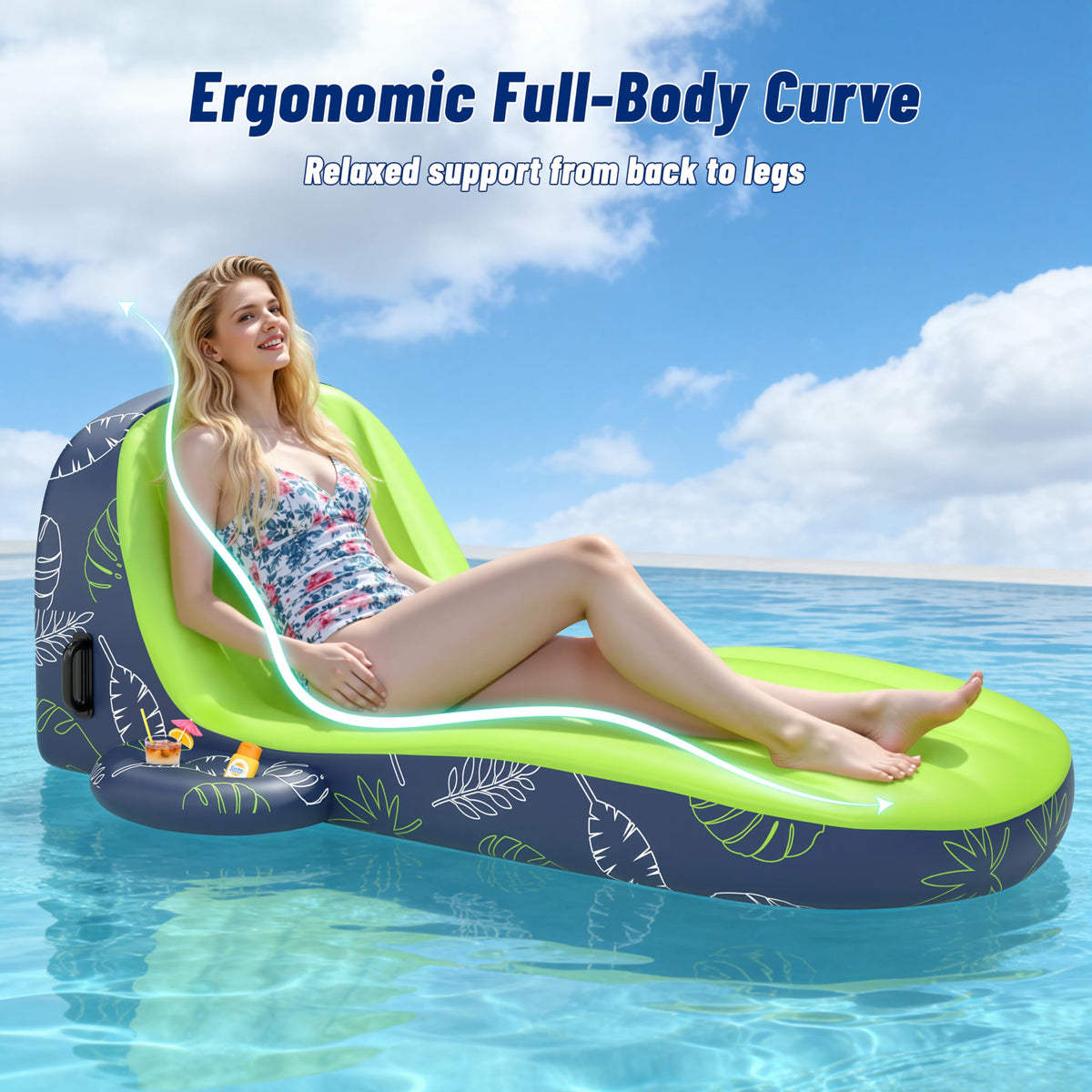 JOSEN pool float heavy-duty handles aid portability