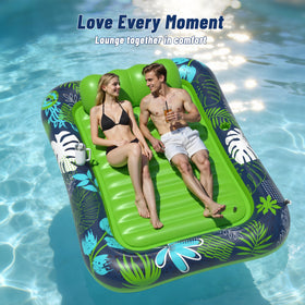 JOSEN pool lounger sprinkler provides refreshing mist while relaxing outdoors.