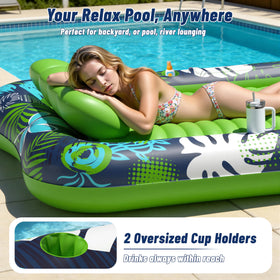 JOSEN removable pillow and air cushion base support neck and back.