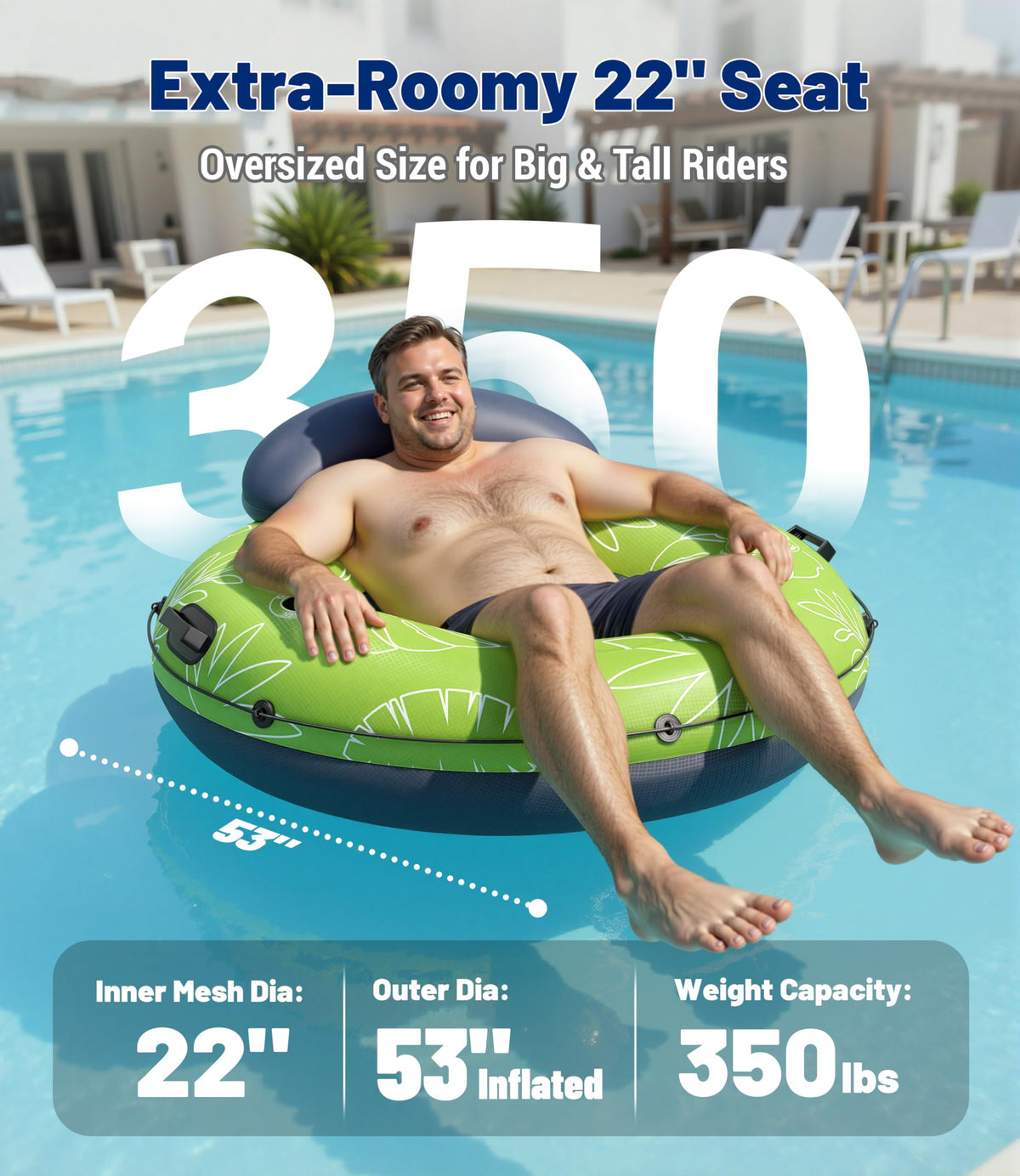 JOSEN River Float thick PVC offers durable, puncture-resistant performance.