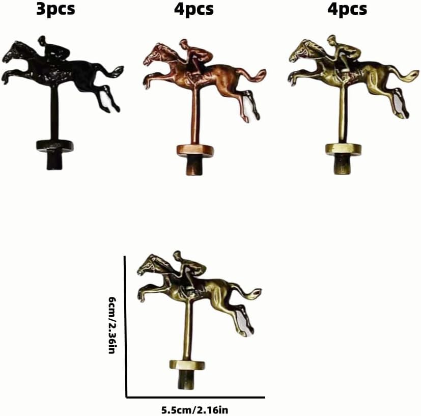 JOTOETYYS Horse Race Board Game black metal horses offer sleek modern look.