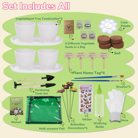 Jouetondream garden mat and gloves protect surfaces and hands during kid-friendly planting