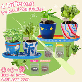 Jouetondream seed varieties cowbean spinach basil radish inspire hands-on science and growth