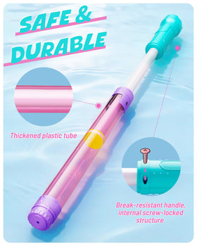 JouJueBoo Water Blaster six colors display highlighting vibrant team play.