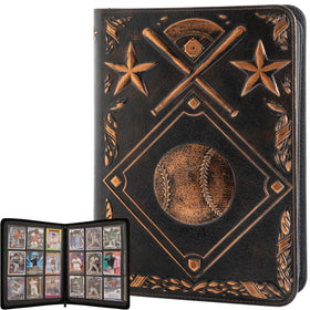 Joust Baseball Card Binder front cover shows a striking 3D design for durable protection