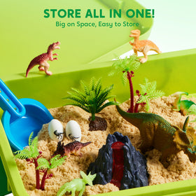 Durable storage container keeps all pieces neatly organized