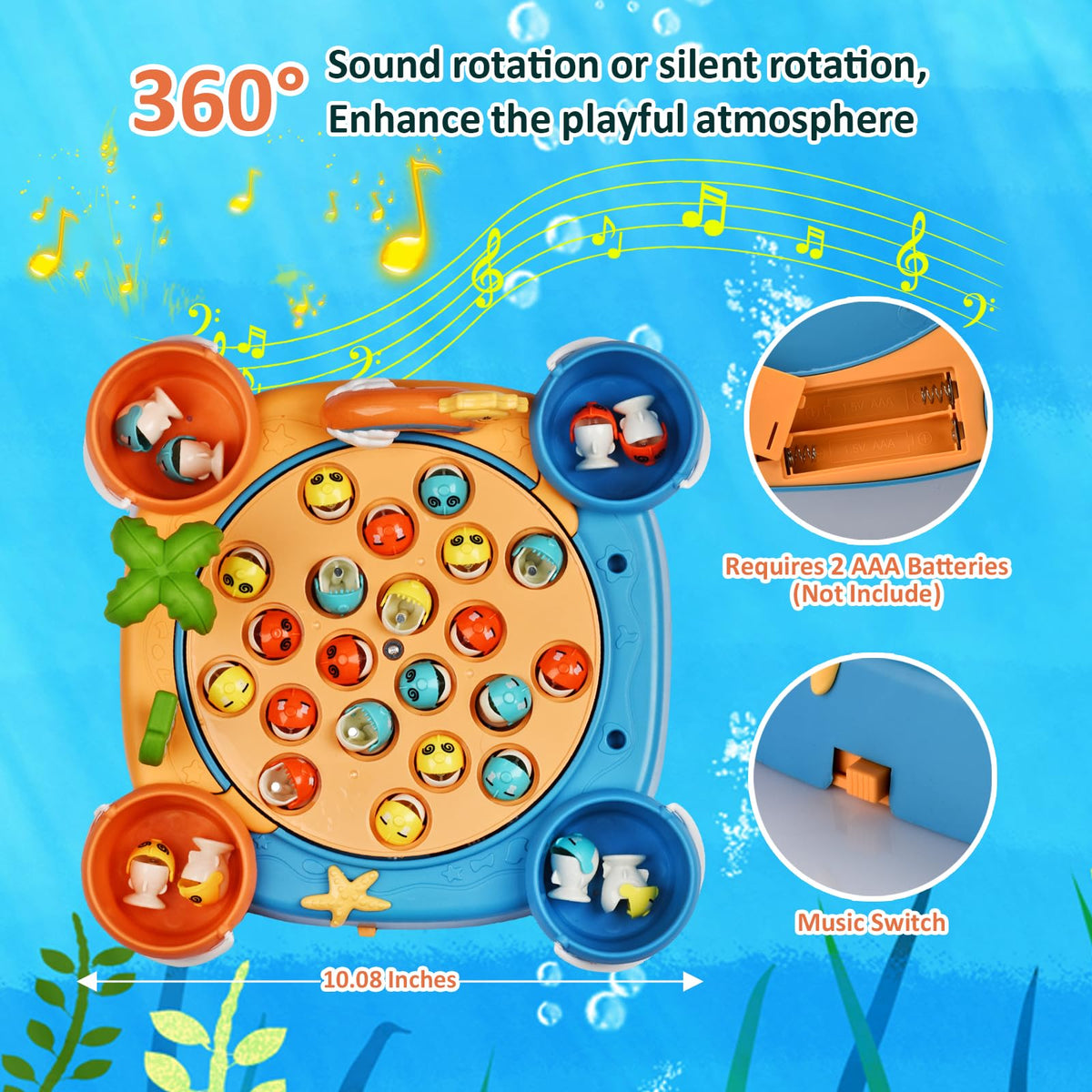 Jovarous magnetic fishing rods in two designs boost hand-eye coordination during play