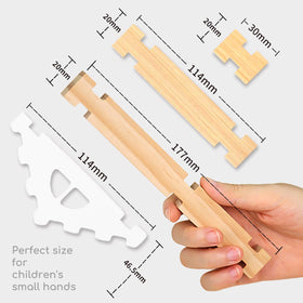 Jovi-mindly wooden blocks with storage bag for easy cleanup after playtime