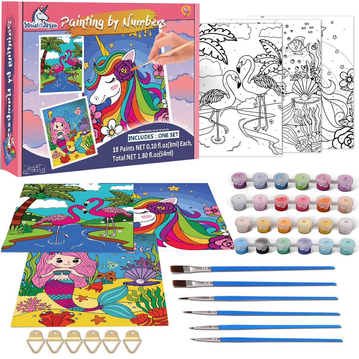 Jovial & Joyful gift-ready art kit packaging for kids
