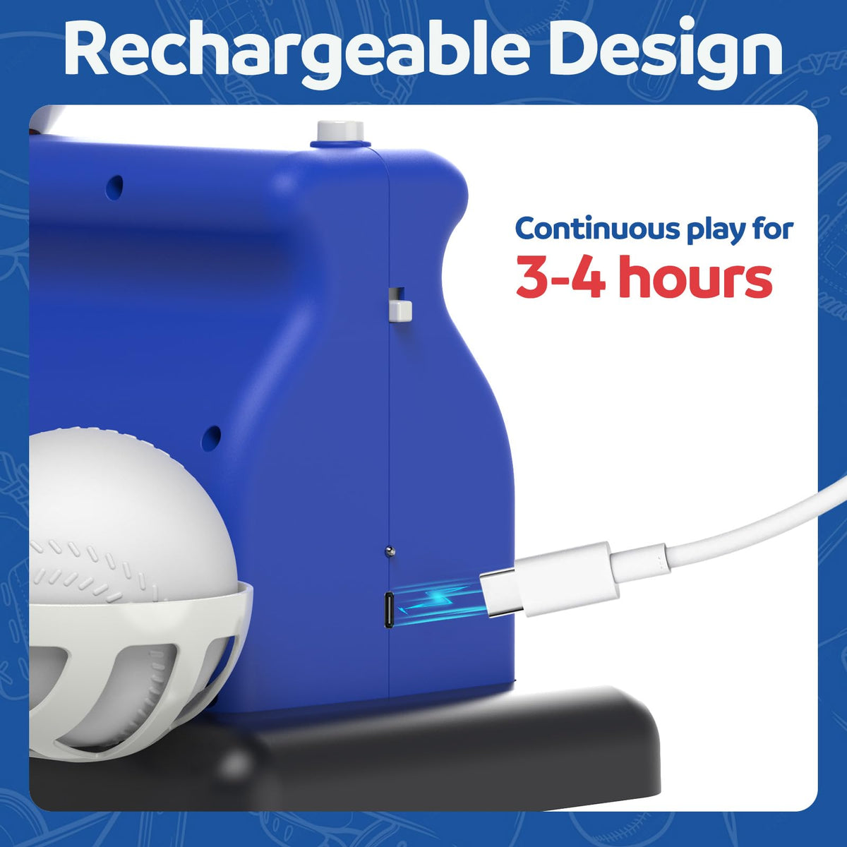 Jovizo ball storage basket keeps equipment organized between rounds.