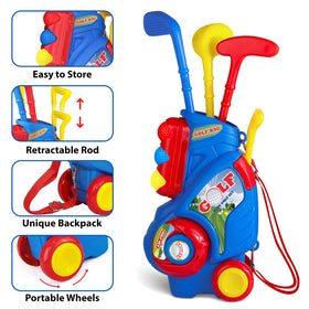 Jovizo toddler golf clubs with detachable heads for versatile practice