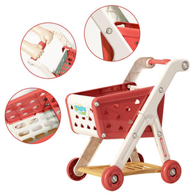 Jovow 102pcs fast food toys for realistic kitchen pretend play and social sharing