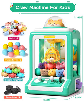 Jovow Claw Machine includes 30 toys for immediate play variety.