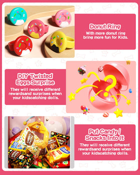 Jovow Claw Machine includes 35 mini toys image highlights gift-ready prize assortment.