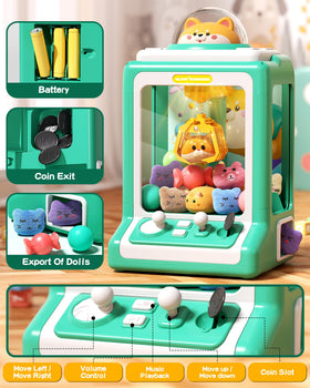 Jovow Claw Machine detachable doggy head for accessory variety.