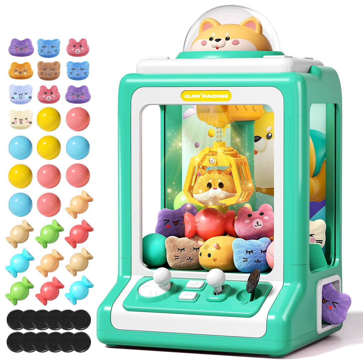 Jovow Claw Machine design for kids enables arcade-style play at home.