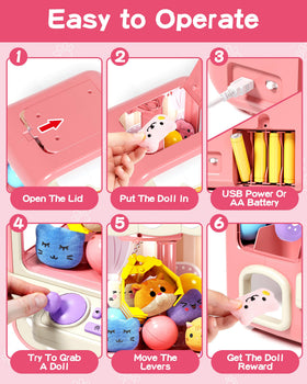 Jovow Claw Machine ideal for birthdays and family gatherings at home.