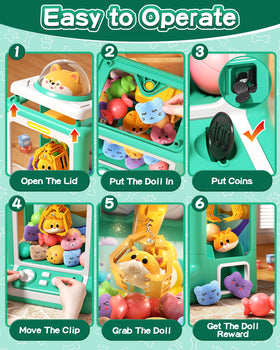 Jovow Claw Machine party setup ideal for birthdays and family gatherings.