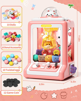 Jovow Claw Machine powered by USB or batteries for versatile home use.