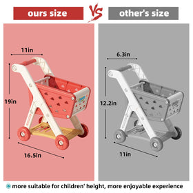 Jovow shopping cart and bag support organized play and easy cleanup