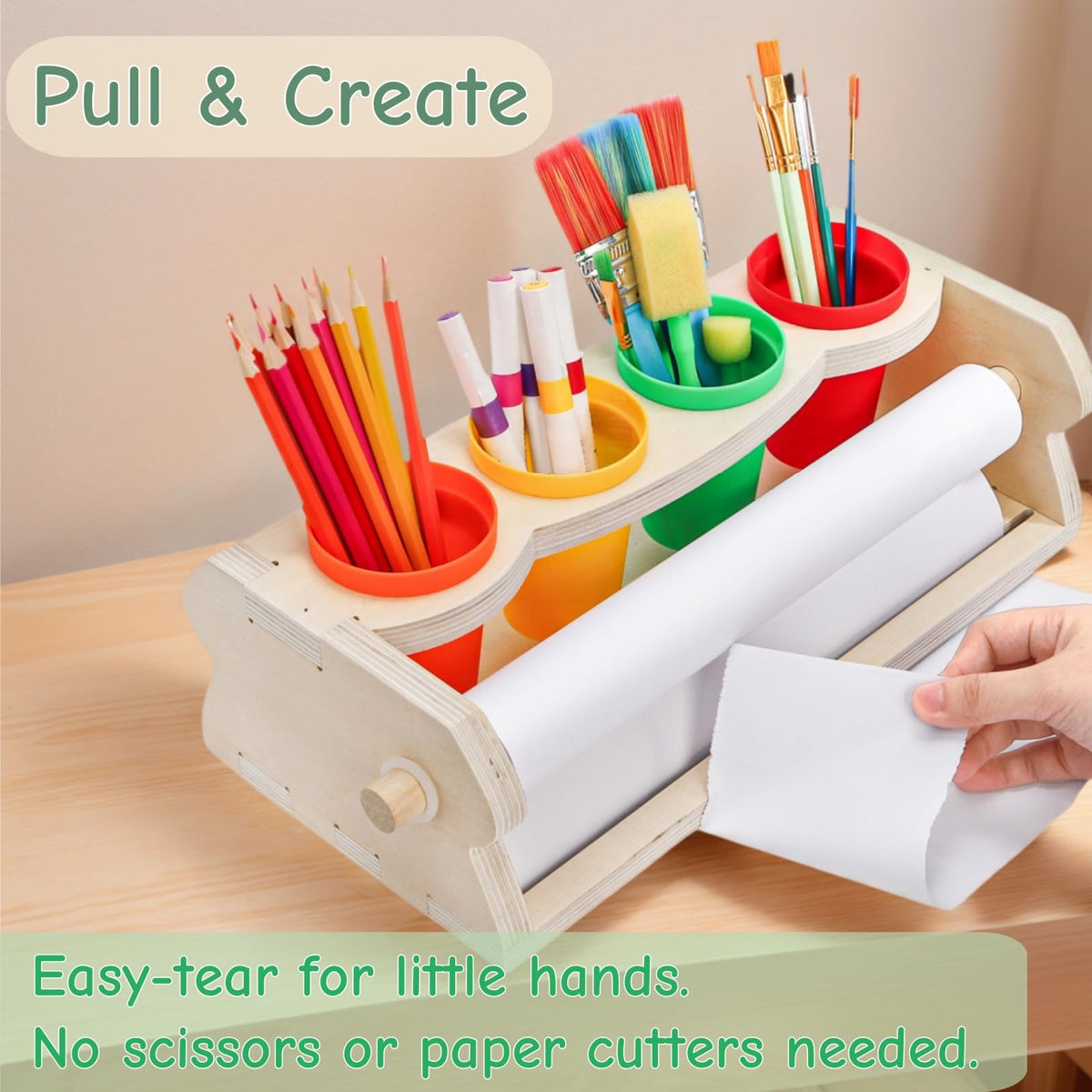 Jowgut four-pencil-cups organize brushes and pencils