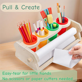 Jowgut four-pencil-cups organize brushes and pencils