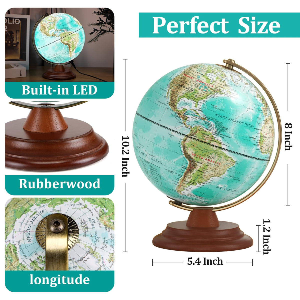 JOWHOL geography tool helps kids and adults explore oceans and cities.