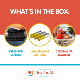 JOY FOR ALL Cardinal compact design fits many walker styles.