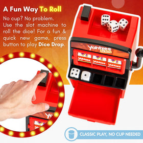 Joy for All Yahtzee Slots shows dice and a slot machine for tactile engagement.
