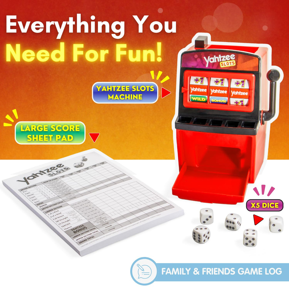 Joy for All Yahtzee Slots senior-friendly design supports inclusive game nights.