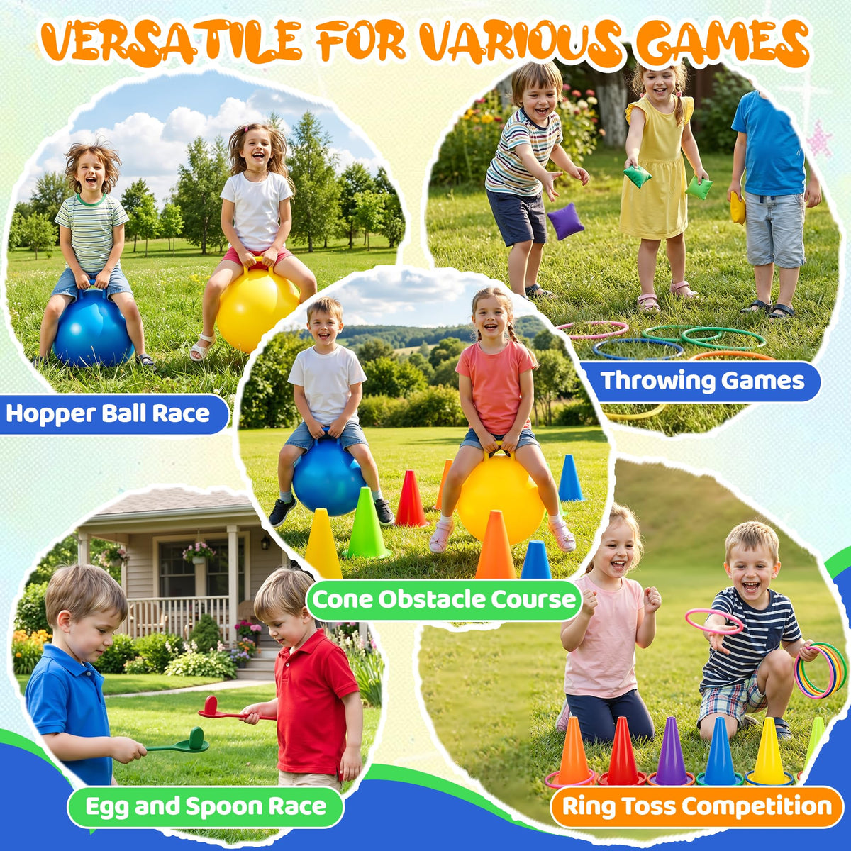 JOY SPOT bean bags ideal for tossing games and coordination practice.