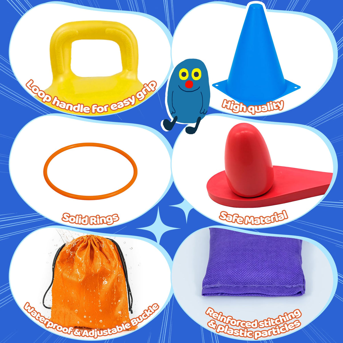 JOY SPOT ring toss rings perfect for backyard games and group play.