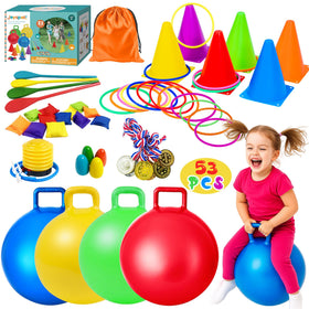 JOY SPOT 18-inch hopper ball ready for active outdoor play and balance practice.